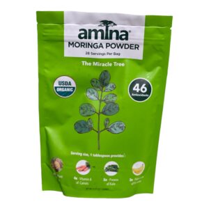 organic moringa powder (Amina Moringa) – USDA Organic Moringa Leaf Powder-8Oz